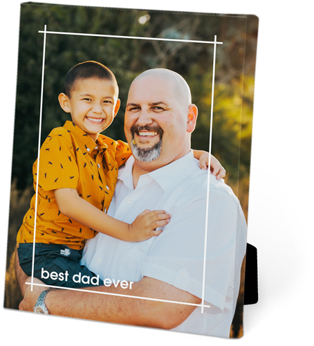 Simple Modern Border Easel Back Canvas, 5x7, No Frame, Easel Back Canvas, White, white