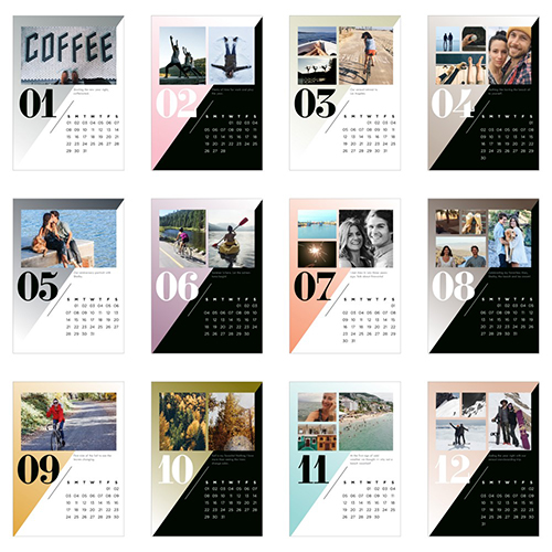 Modern Months Easel Calendar by Yours Truly Shutterfly