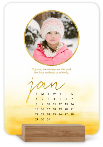 Watercolor Ombre Easel Calendar by Yours Truly Shutterfly