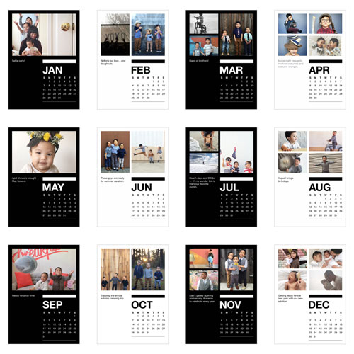 Classic Black And White Portrait Easel Calendar by Yours Truly | Shutterfly