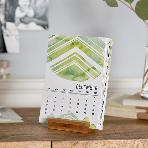 Modern Dark Neutrals Easel Calendar by Yours Truly | Shutterfly