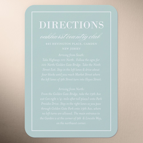 Divine Elegance Wedding Enclosure Card, Green, Pearl Shimmer Cardstock, Rounded