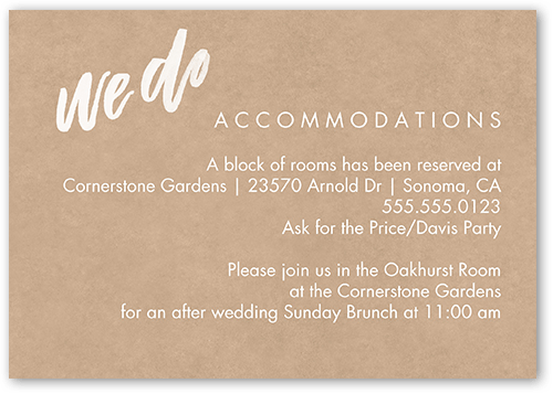 Always Worth It Wedding Enclosure Card, Beige, Matte, 100% Recycled Cardstock , Square, Latte