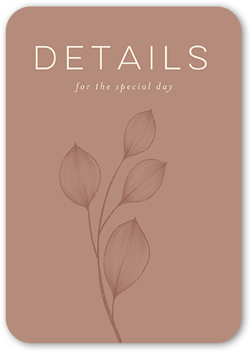 Novel Matrimony Wedding Enclosure Card, Beige, 100% Recycled Cardstock , Rounded, Pueblo