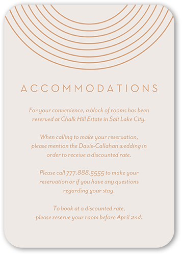 Arch Skyward Wedding Enclosure Card, Grey, Pearl Shimmer Cardstock, Rounded, Light Gray