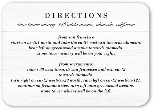 Shiplap Wood Wedding Enclosure Card, White, Standard Smooth Cardstock, Rounded, White