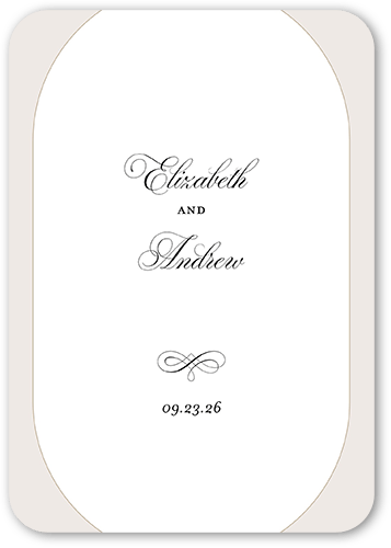 Elegant Essence Wedding Enclosure Card, Gray, Signature Smooth Cardstock, Rounded