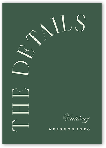 Refined Request Wedding Enclosure Card, Green, Matte, Signature Smooth Cardstock, Square, Sage