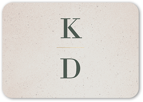 Captivating Couple Wedding Enclosure Card, Beige, Pearl Shimmer Cardstock, Rounded, Sandstone