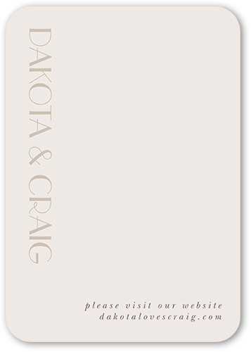 Enchanted Event Wedding Enclosure Card, Gray, 100% Recycled Cardstock , Rounded