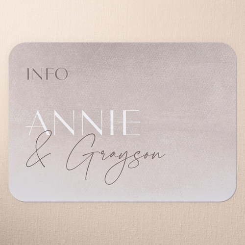 Modern Grace Wedding Enclosure Card, Pink, 100% Recycled Cardstock , Rounded