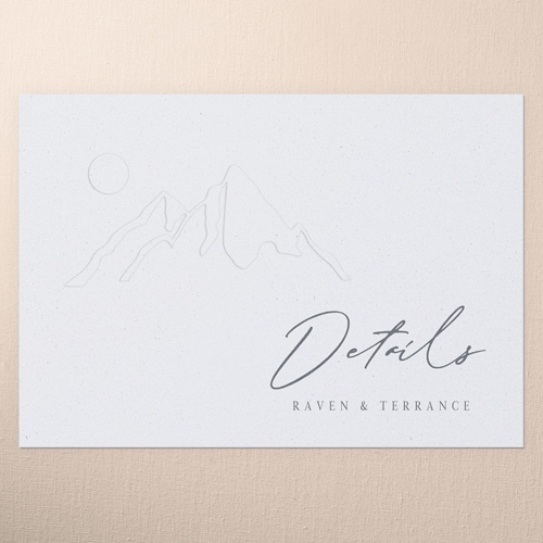 Regional Icons Wedding Enclosure Card, White, Matte, 100% Recycled Cardstock , Square, White