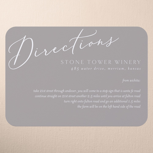Snapshot Serenity Wedding Enclosure Card, White, Signature Smooth Cardstock, Rounded