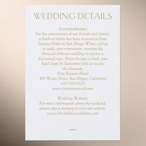 Editable Icon Wedding Enclosure Card, Yellow, Write Your Own Greeting, Matte, 100% Recycled Cardstock ?, Square