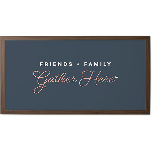 Friends Gather Here Farmhouse Sign, Multicolor