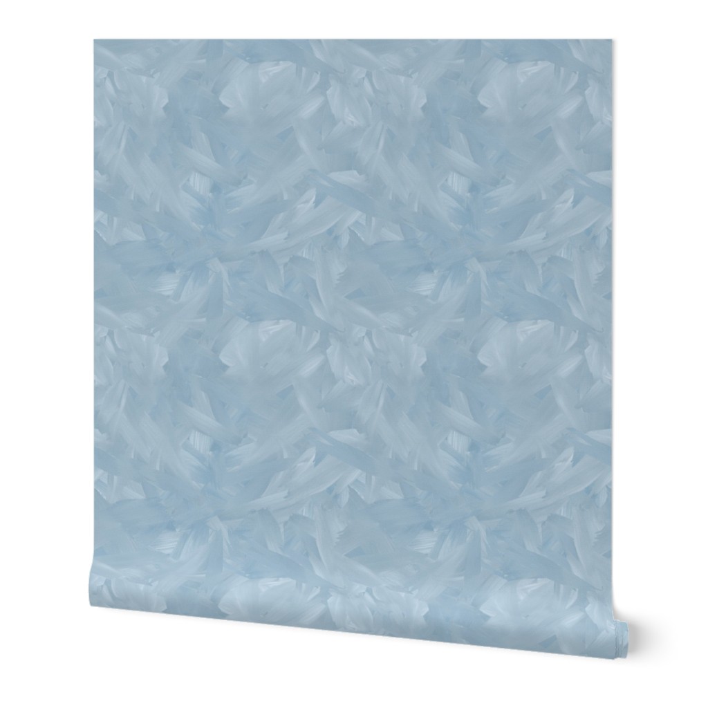 Brushstroke Wash - Light Blue Wallpaper, 2'x9', Prepasted Removable Smooth, Blue