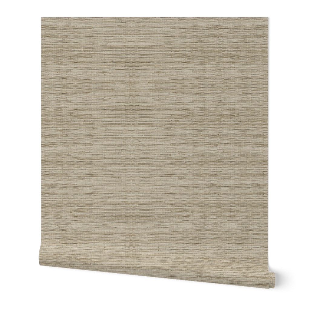 Grasscloth Wallpaper, 2'x12', Prepasted Removable Smooth, Beige