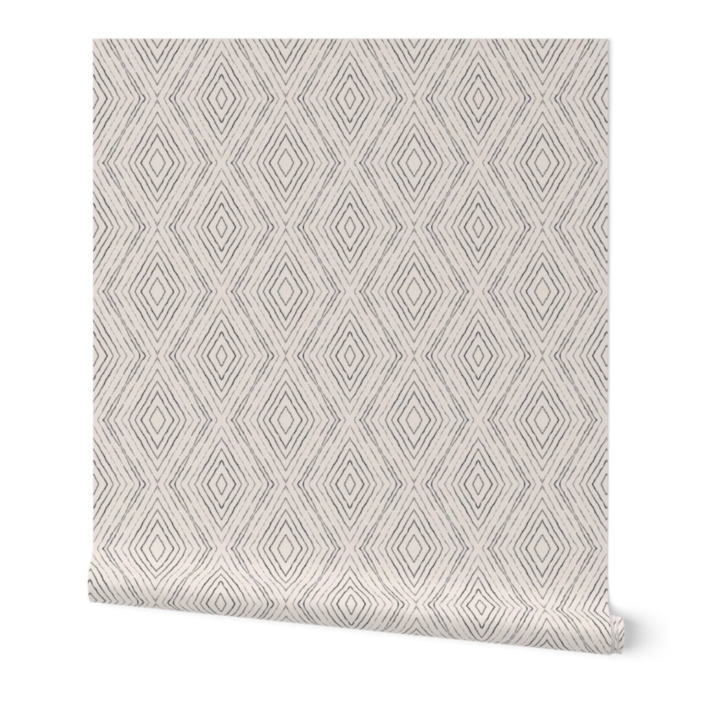 Bebe Diamond Dot - Neutral Wallpaper, 2'x9', Prepasted Removable Smooth, Beige