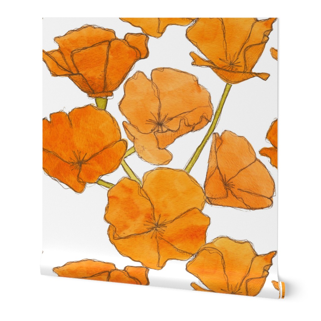 Poppy - Orange Wallpaper | Shutterfly