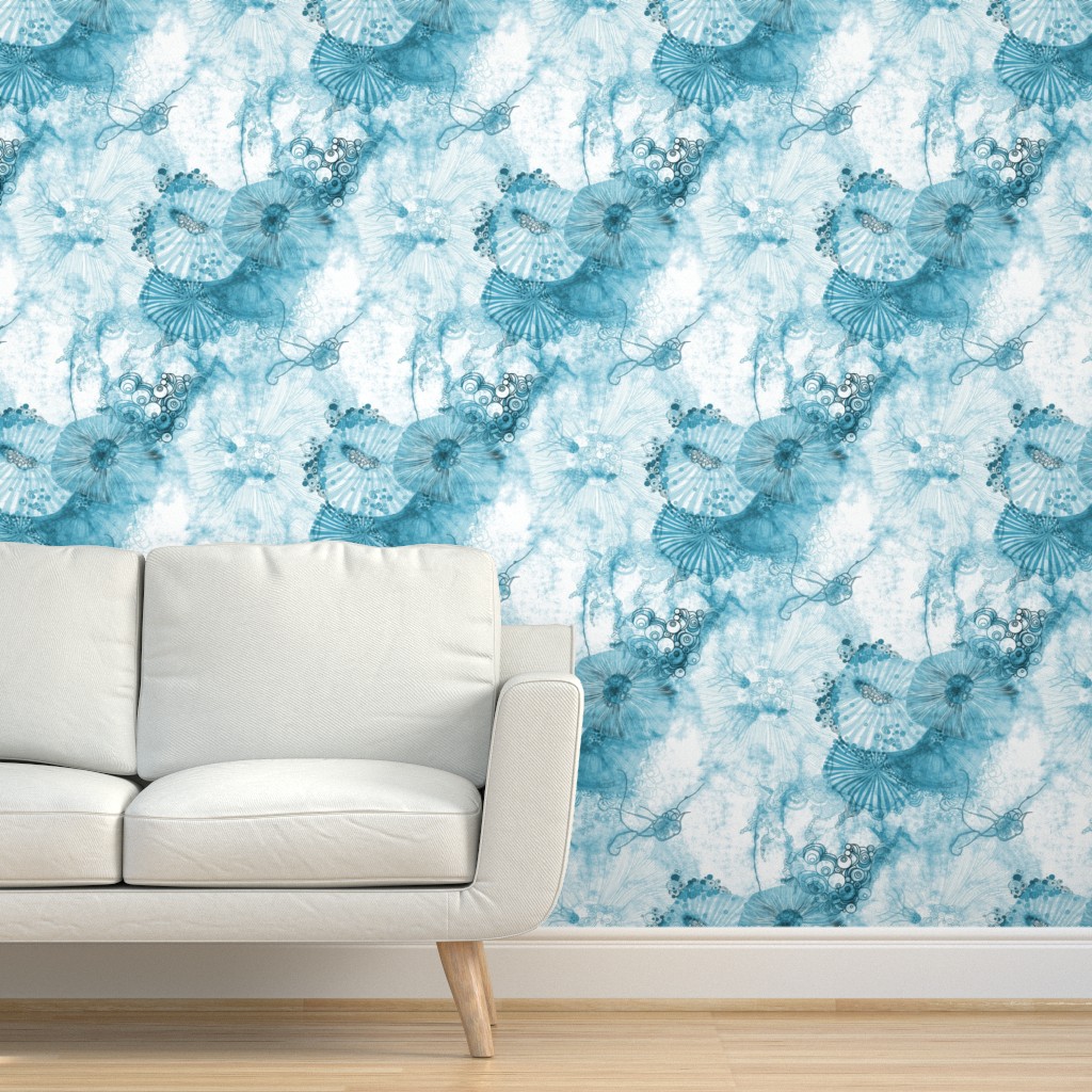 Dreamy Whimsical Watercolor - Blue Wallpaper | Shutterfly