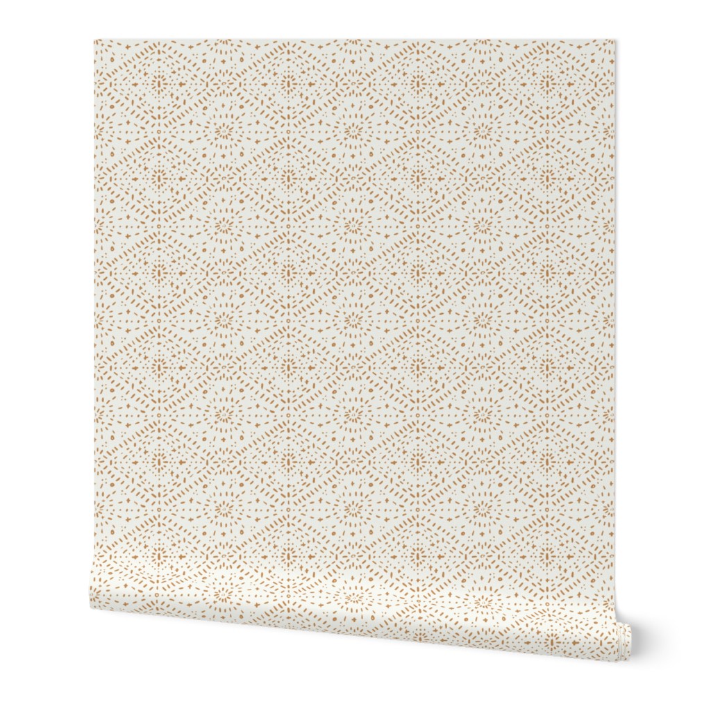 Boho Modern Diamonds Wallpaper, 2'x12', Prepasted Removable Smooth, Beige