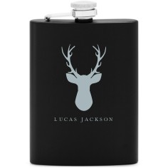 deer silhouette flask