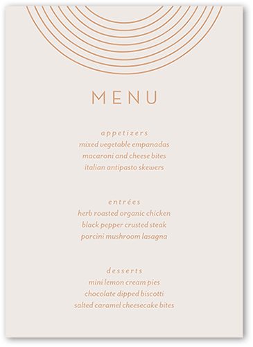 Arch Skyward Wedding Menu, Grey, 5x7 Flat Menu, Standard Smooth Cardstock, Square, Light Gray