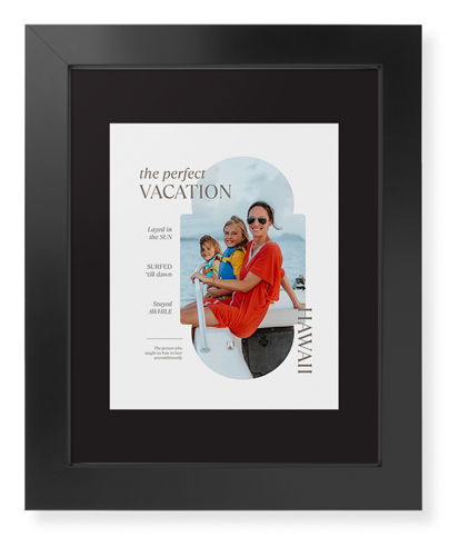 Travel Infographic Framed Print, Black, Contemporary, None, Black, Single piece, 8x10, Gray