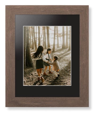 Photo Gallery Framed Print, Walnut, Contemporary, White, Black, Single piece, 8x10, Multicolor, multi