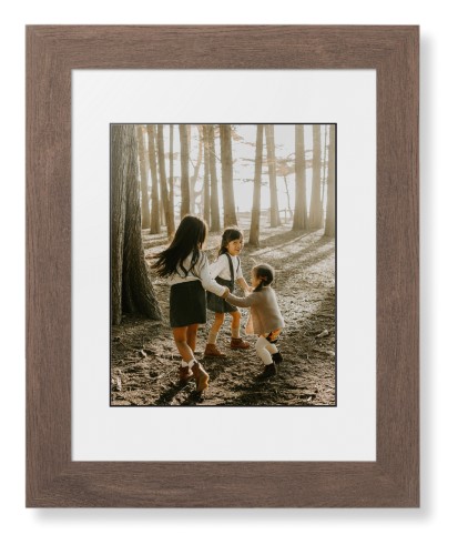 Photo Gallery Framed Print, Walnut, Contemporary, Black, White, Single piece, 8x10, Multicolor