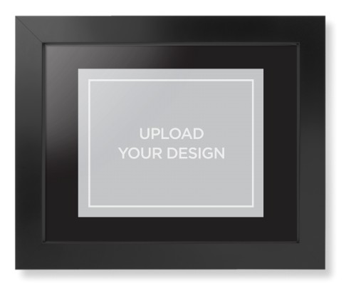 Upload Your Own Design Framed Print, Black, Contemporary, Black, Black, Single piece, 8x10, Multicolor, multi
