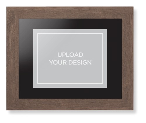 Upload Your Own Design Framed Print, Walnut, Contemporary, None, Black, Single piece, 8x10, Multicolor