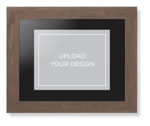 Upload Your Own Design Framed Print, Walnut, Contemporary, None, Black, Single piece, 8x10, Multicolor, multi