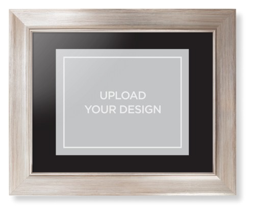 Upload Your Own Design Framed Print, Metallic, Modern, None, Black, Single piece, 8x10, Multicolor