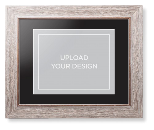 Upload Your Own Design Framed Print, Rustic, Modern, White, Black, Single piece, 8x10, Multicolor