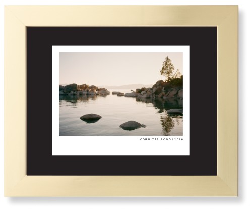 Modern Gallery Framed Print, Matte Gold, Contemporary, None, Black, Single piece, 8x10, White, white