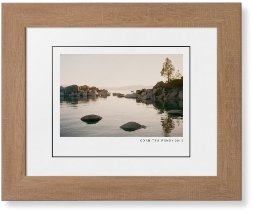 Modern Gallery Framed Print, Natural, Contemporary, Black, White, Single piece, 8x10, White, white