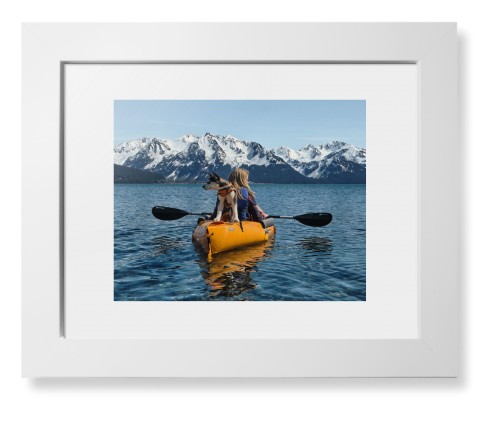 Photo Gallery Landscape Framed Print, White, Contemporary, White, White, Single piece, 8x10, Multicolor