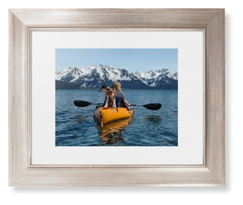 Photo Gallery Landscape Framed Print, Metallic, Modern, White, White, Single piece, 8x10, Multicolor, multi