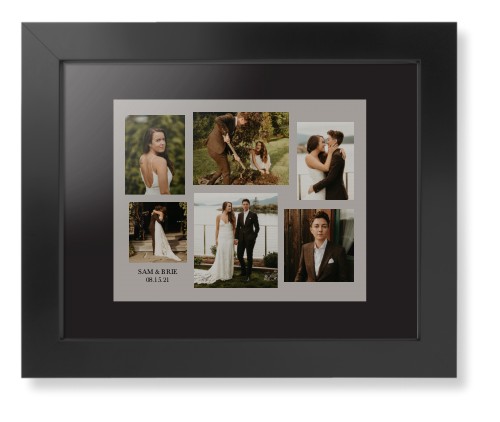 Gallery Collage of Six Framed Print, Black, Contemporary, None, Black, Single piece, 8x10, Multicolor, multi