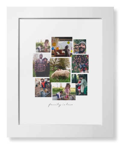 Gallery Collage of Nine Framed Print, White, Contemporary, None, White, Single piece, 8x10, White