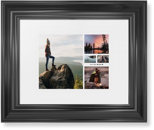 Hero Collage Framed Print, Black, Classic, None, White, Single piece, 8x10, Multicolor