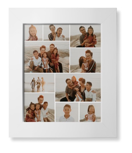 Gallery of Ten Framed Print, White, Contemporary, None, None, Single piece, 8x10, Multicolor