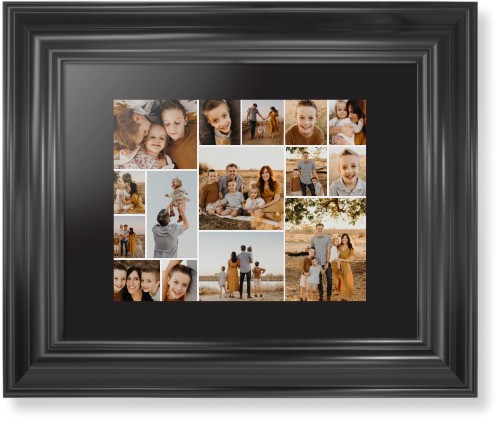 Gallery of Fifteen Framed Print, Black, Classic, Black, Black, Single piece, 8x10, Multicolor, multi