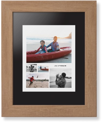 Hero Collage Portrait Framed Print, Natural, Contemporary, None, Black, Single piece, 8x10, Multicolor, multi