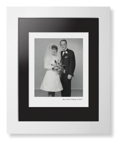 Modern Gallery of One Portrait Framed Print, White, Contemporary, White, Black, Single piece, 8x10, Multicolor