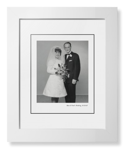 Modern Gallery of One Portrait Framed Print, White, Contemporary, Black, White, Single piece, 8x10, Multicolor