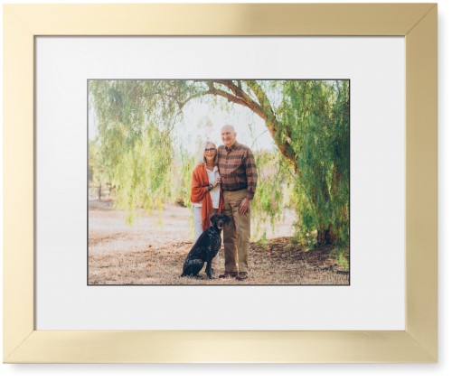 Landscape Photo Gallery Framed Print, Matte Gold, Contemporary, Black, White, Single piece, 11x14, Multicolor