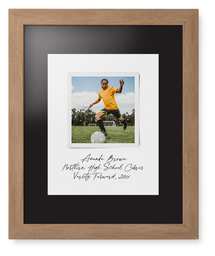 Sentimental Note Framed Print, Natural, Contemporary, Black, Black, Single piece, 11x14, White, white