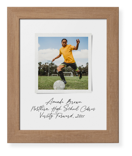 Sentimental Note Framed Print, Natural, Contemporary, None, None, Single piece, 11x14, White